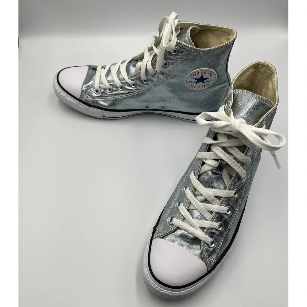Converse Chuck Taylor‎ Hi Icy Blue Glacier Metallic High Top Mens 10 Womens 12